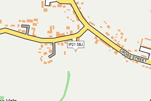 IP21 5BJ map - OS OpenMap – Local (Ordnance Survey)