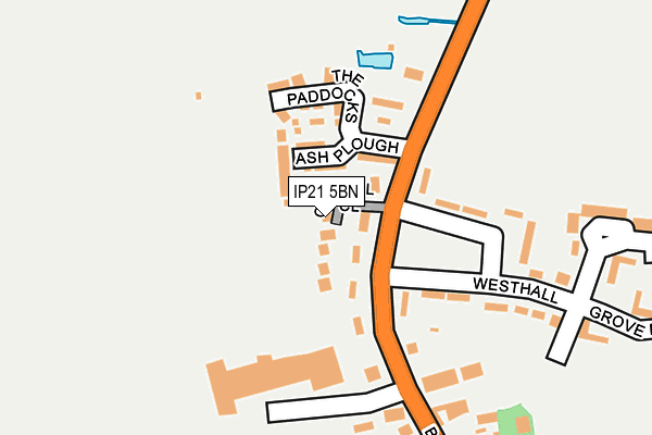 IP21 5BN map - OS OpenMap – Local (Ordnance Survey)