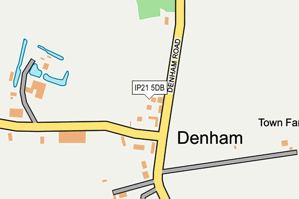 IP21 5DB map - OS OpenMap – Local (Ordnance Survey)