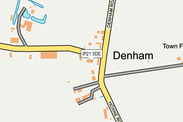 IP21 5DE map - OS OpenMap – Local (Ordnance Survey)