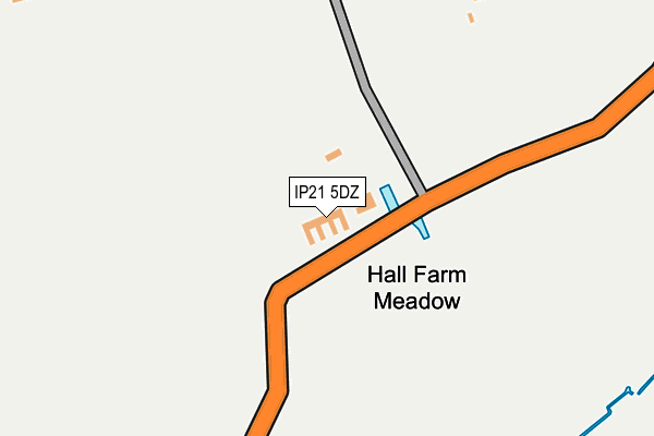 IP21 5DZ map - OS OpenMap – Local (Ordnance Survey)