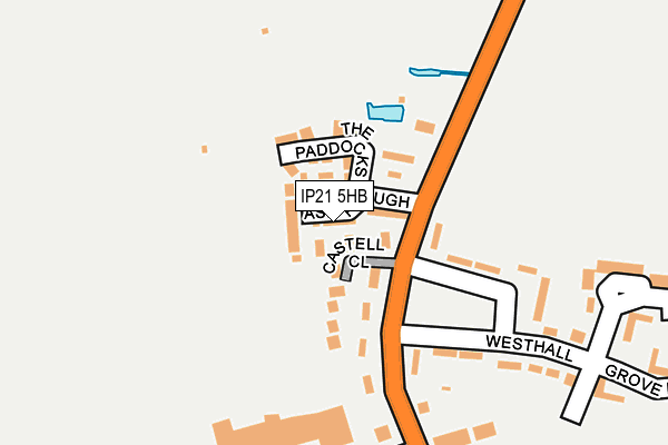 IP21 5HB map - OS OpenMap – Local (Ordnance Survey)