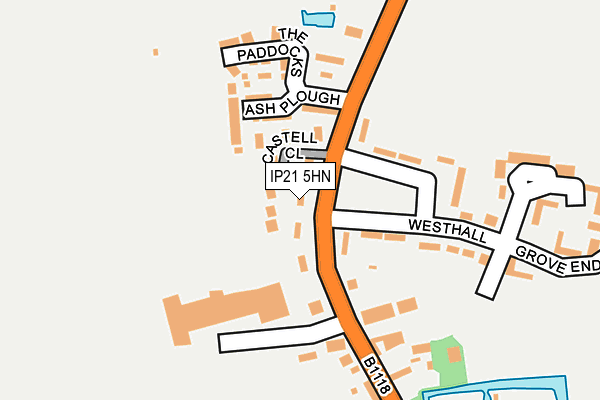 IP21 5HN map - OS OpenMap – Local (Ordnance Survey)