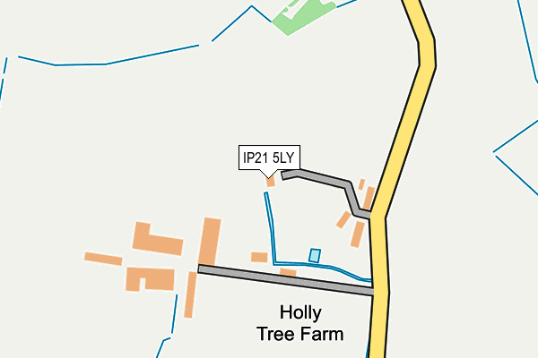 IP21 5LY map - OS OpenMap – Local (Ordnance Survey)