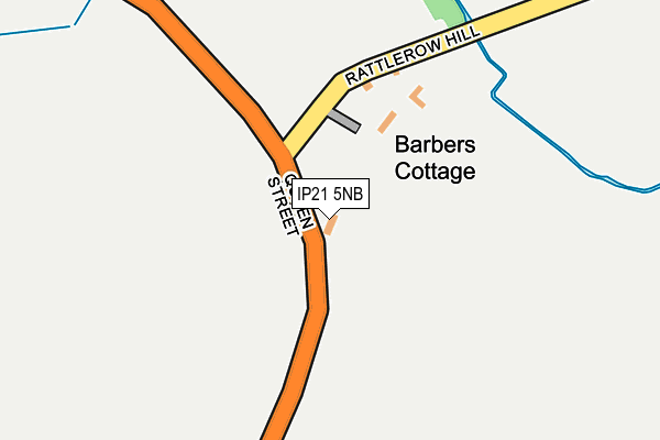 IP21 5NB map - OS OpenMap – Local (Ordnance Survey)