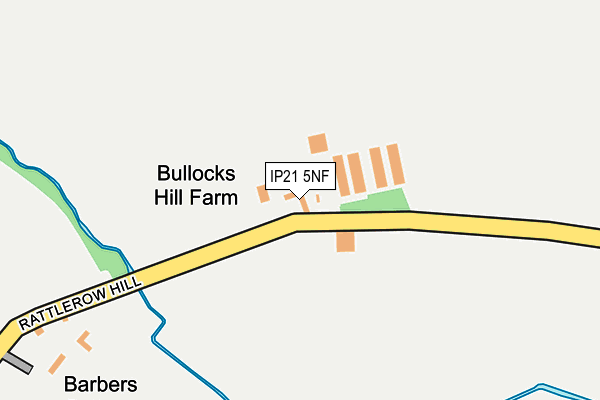 IP21 5NF map - OS OpenMap – Local (Ordnance Survey)