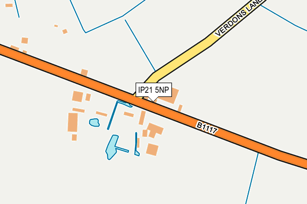 IP21 5NP map - OS OpenMap – Local (Ordnance Survey)