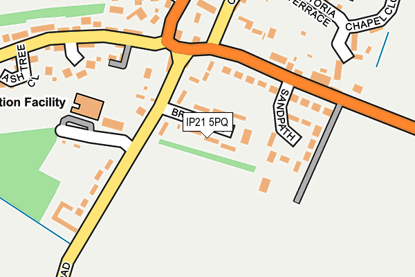 IP21 5PQ map - OS OpenMap – Local (Ordnance Survey)