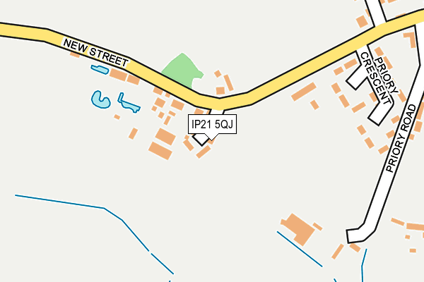 IP21 5QJ map - OS OpenMap – Local (Ordnance Survey)