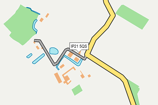 IP21 5QS map - OS OpenMap – Local (Ordnance Survey)