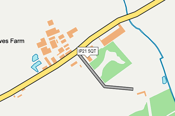 IP21 5QT map - OS OpenMap – Local (Ordnance Survey)