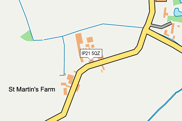 IP21 5QZ map - OS OpenMap – Local (Ordnance Survey)