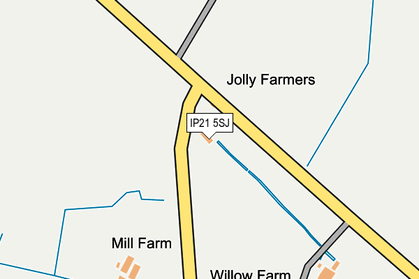 IP21 5SJ map - OS OpenMap – Local (Ordnance Survey)