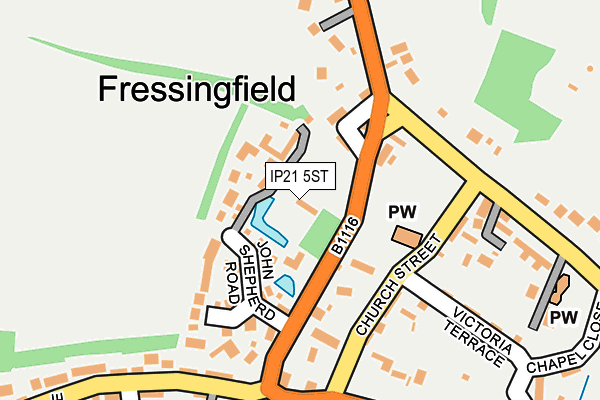 IP21 5ST map - OS OpenMap – Local (Ordnance Survey)