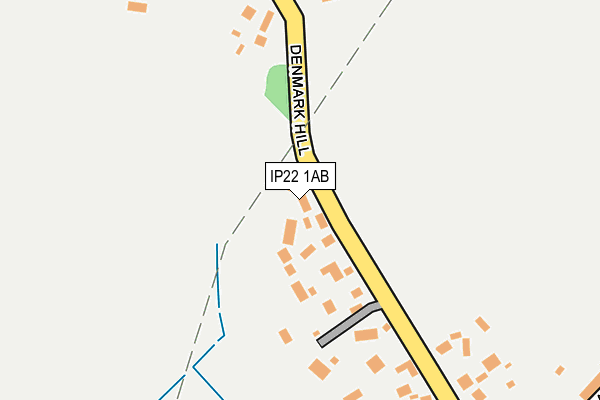 IP22 1AB map - OS OpenMap – Local (Ordnance Survey)