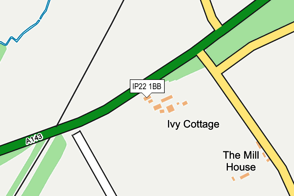 IP22 1BB map - OS OpenMap – Local (Ordnance Survey)