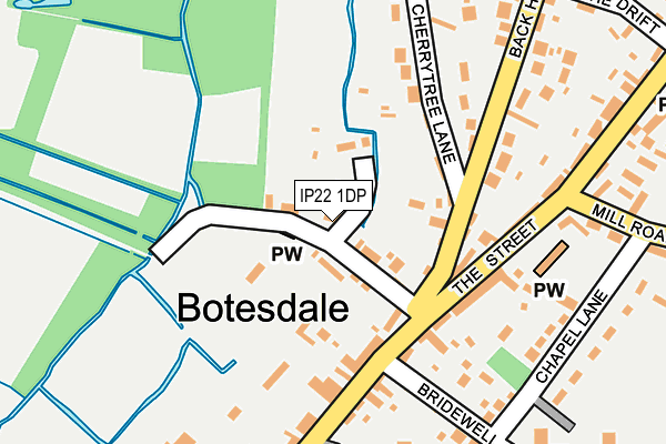 IP22 1DP map - OS OpenMap – Local (Ordnance Survey)