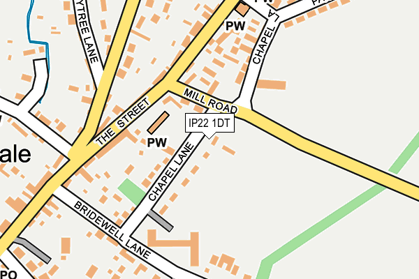 IP22 1DT map - OS OpenMap – Local (Ordnance Survey)