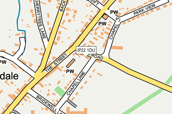 IP22 1DU map - OS OpenMap – Local (Ordnance Survey)