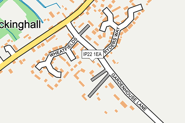 IP22 1EA map - OS OpenMap – Local (Ordnance Survey)