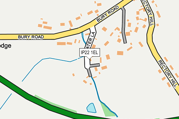 IP22 1EL map - OS OpenMap – Local (Ordnance Survey)