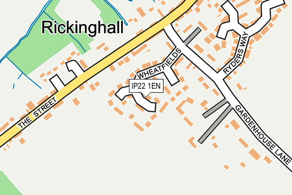 IP22 1EN map - OS OpenMap – Local (Ordnance Survey)