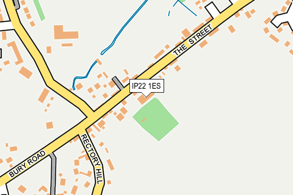 IP22 1ES map - OS OpenMap – Local (Ordnance Survey)