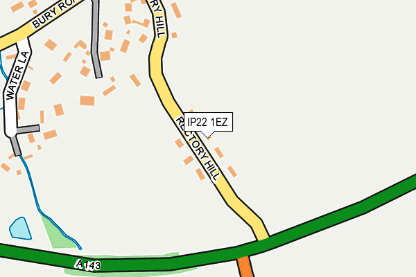 IP22 1EZ map - OS OpenMap – Local (Ordnance Survey)