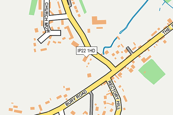 IP22 1HD map - OS OpenMap – Local (Ordnance Survey)