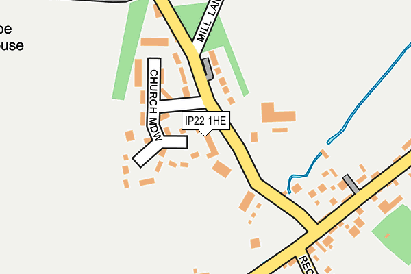 IP22 1HE map - OS OpenMap – Local (Ordnance Survey)