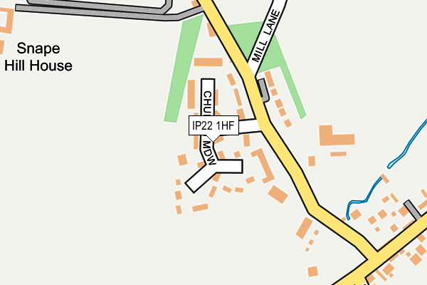 IP22 1HF map - OS OpenMap – Local (Ordnance Survey)