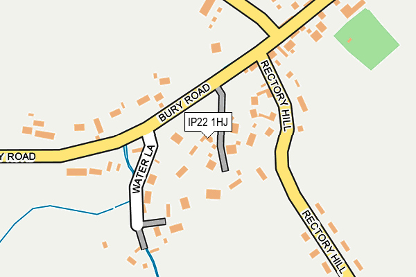 IP22 1HJ map - OS OpenMap – Local (Ordnance Survey)