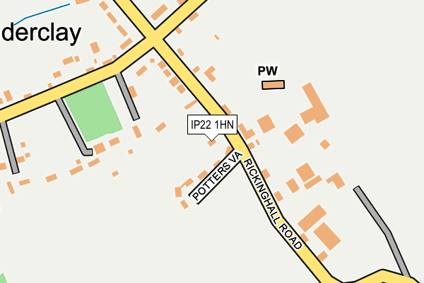 IP22 1HN map - OS OpenMap – Local (Ordnance Survey)