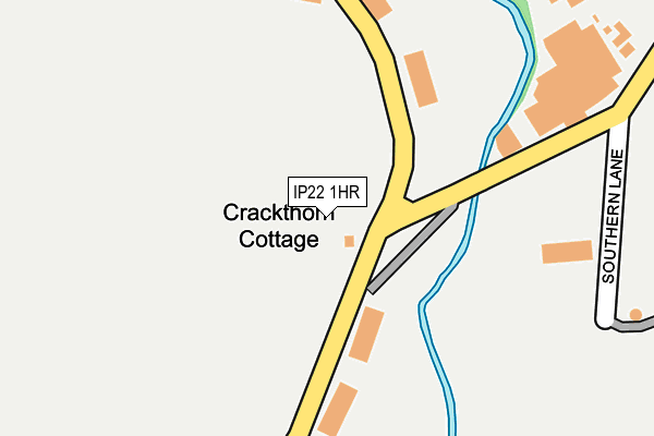 IP22 1HR map - OS OpenMap – Local (Ordnance Survey)