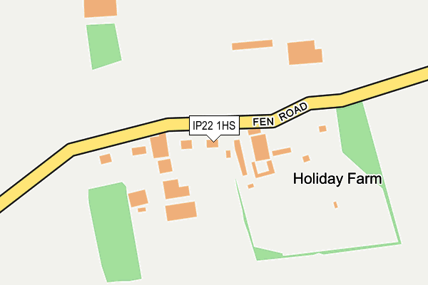 IP22 1HS map - OS OpenMap – Local (Ordnance Survey)