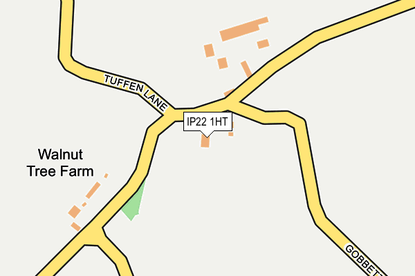 IP22 1HT map - OS OpenMap – Local (Ordnance Survey)