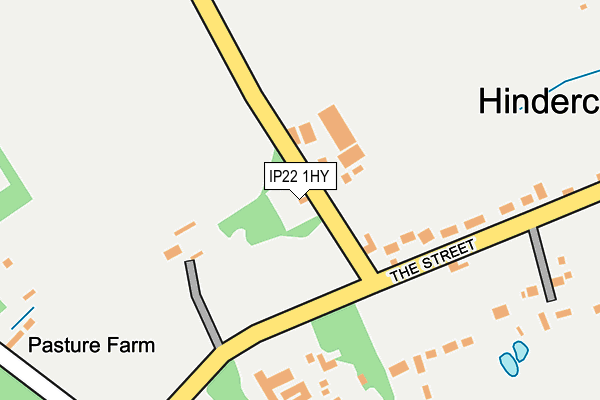 IP22 1HY map - OS OpenMap – Local (Ordnance Survey)