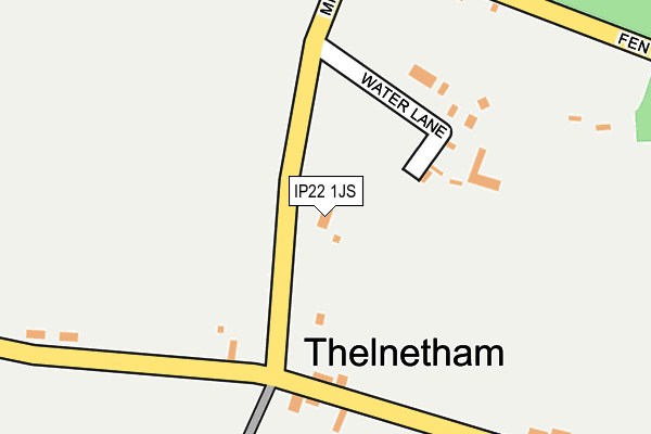 IP22 1JS map - OS OpenMap – Local (Ordnance Survey)