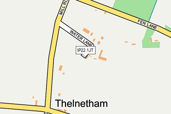 IP22 1JT map - OS OpenMap – Local (Ordnance Survey)