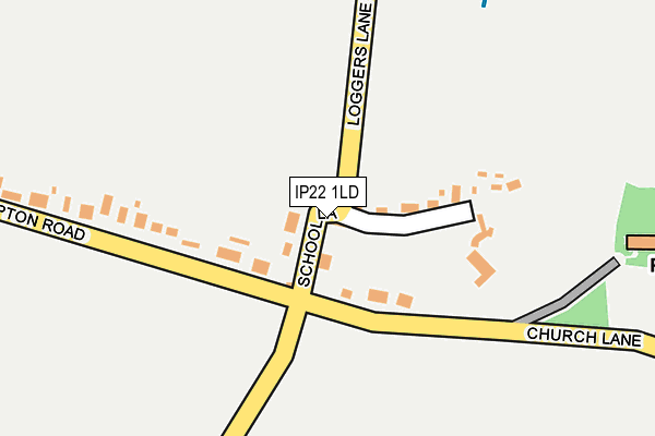 IP22 1LD map - OS OpenMap – Local (Ordnance Survey)