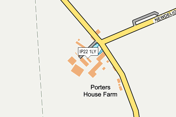 IP22 1LY map - OS OpenMap – Local (Ordnance Survey)