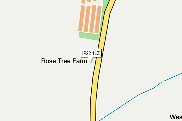 IP22 1LZ map - OS OpenMap – Local (Ordnance Survey)