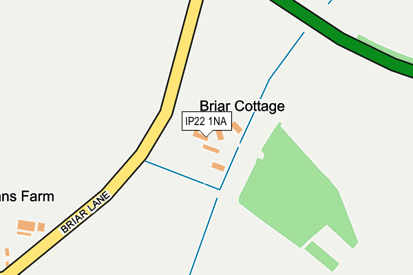 IP22 1NA map - OS OpenMap – Local (Ordnance Survey)