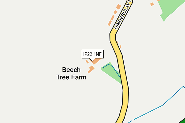 IP22 1NF map - OS OpenMap – Local (Ordnance Survey)