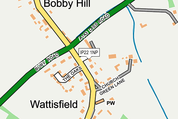 IP22 1NP map - OS OpenMap – Local (Ordnance Survey)