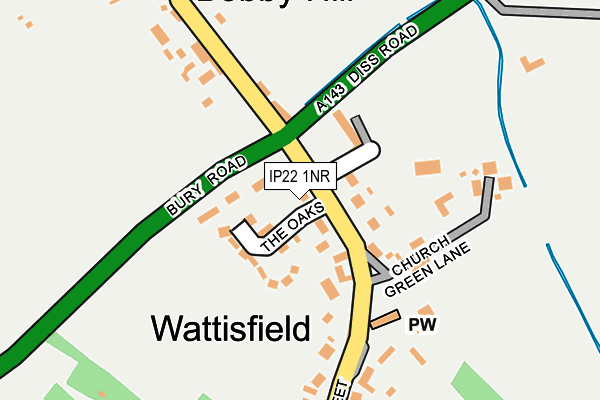 IP22 1NR map - OS OpenMap – Local (Ordnance Survey)