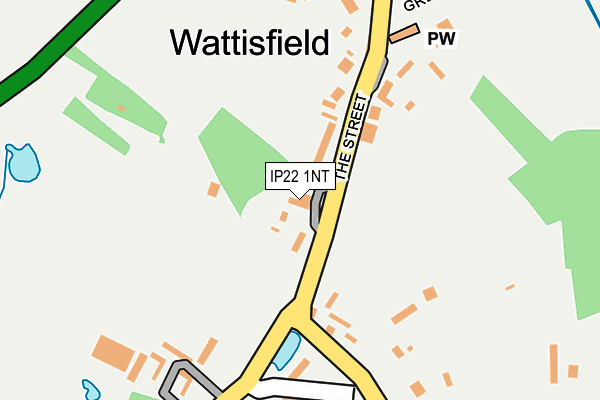 IP22 1NT map - OS OpenMap – Local (Ordnance Survey)