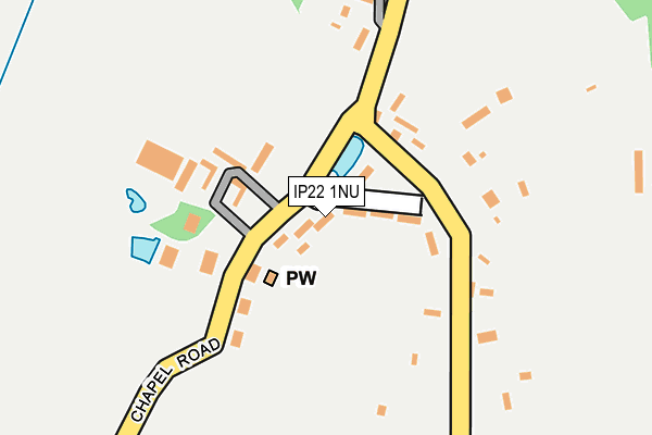 IP22 1NU map - OS OpenMap – Local (Ordnance Survey)