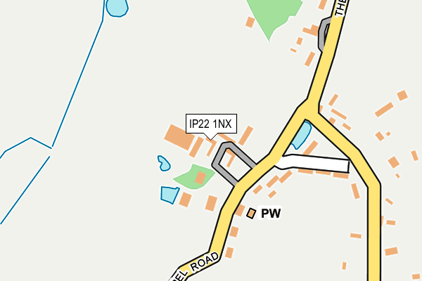 IP22 1NX map - OS OpenMap – Local (Ordnance Survey)