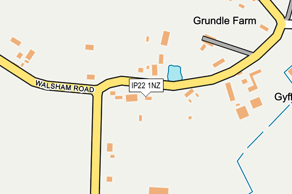 IP22 1NZ map - OS OpenMap – Local (Ordnance Survey)